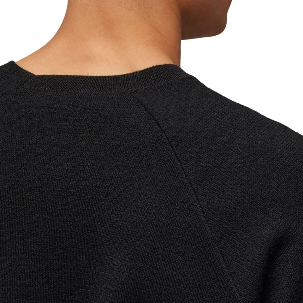 Knitwear|Sweatshirts*Y-3 Logo Knit Crewneck Sweatshirt in Black