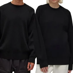Knitwear|Sweatshirts*Y-3 Logo Knit Crewneck Sweatshirt in Black