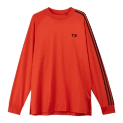 T-Shirts And Vests*Y-3 3-Stripes Long Sleeve T-Shirt in Red
